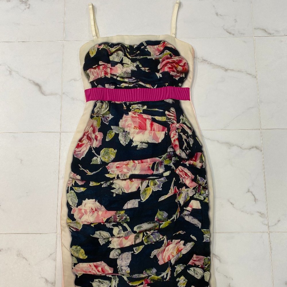 D&G silk flower classic dress Sz.38